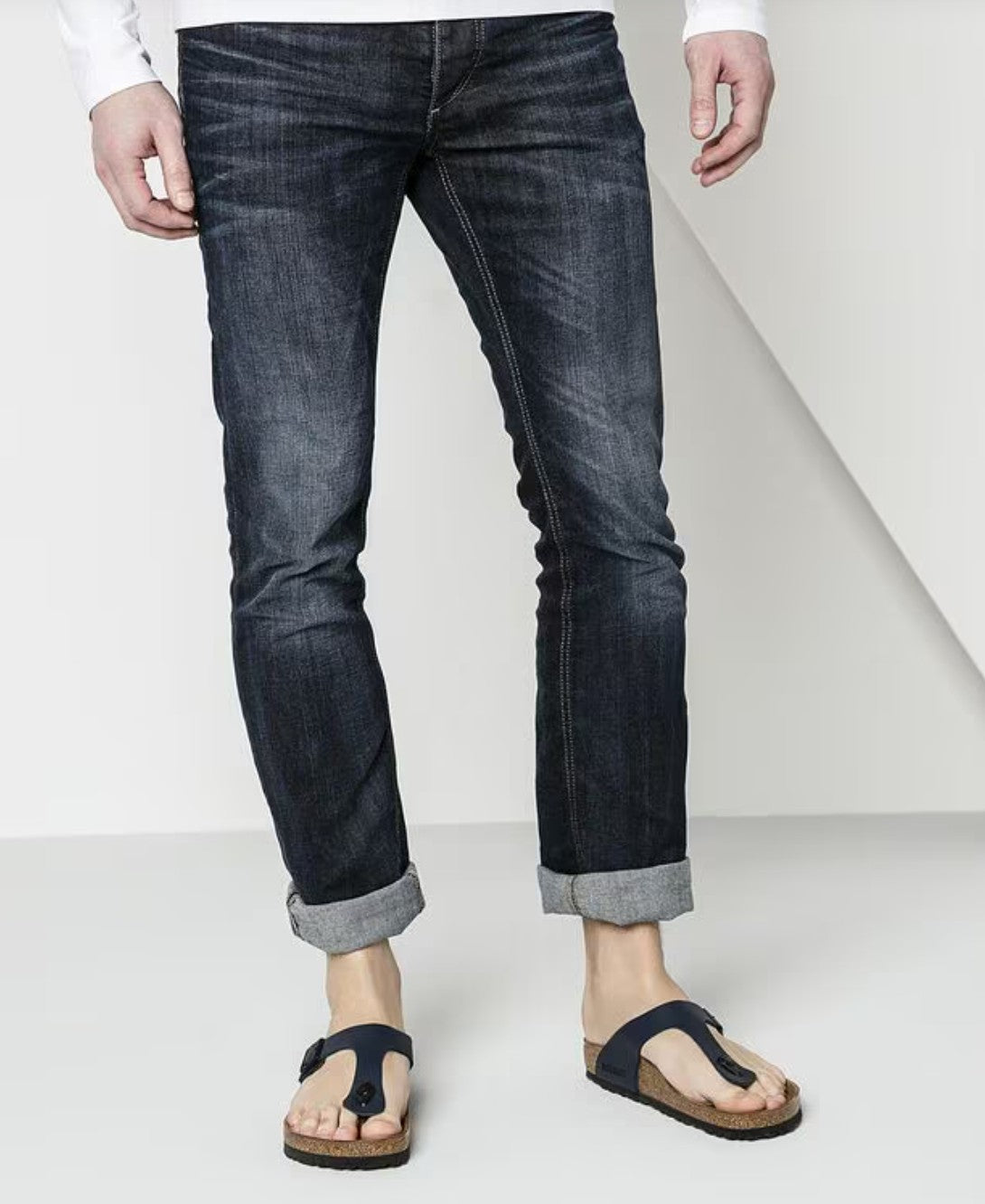 Birkenstock Gizeh Birko-Flor Sandals Blue Narrow Fit