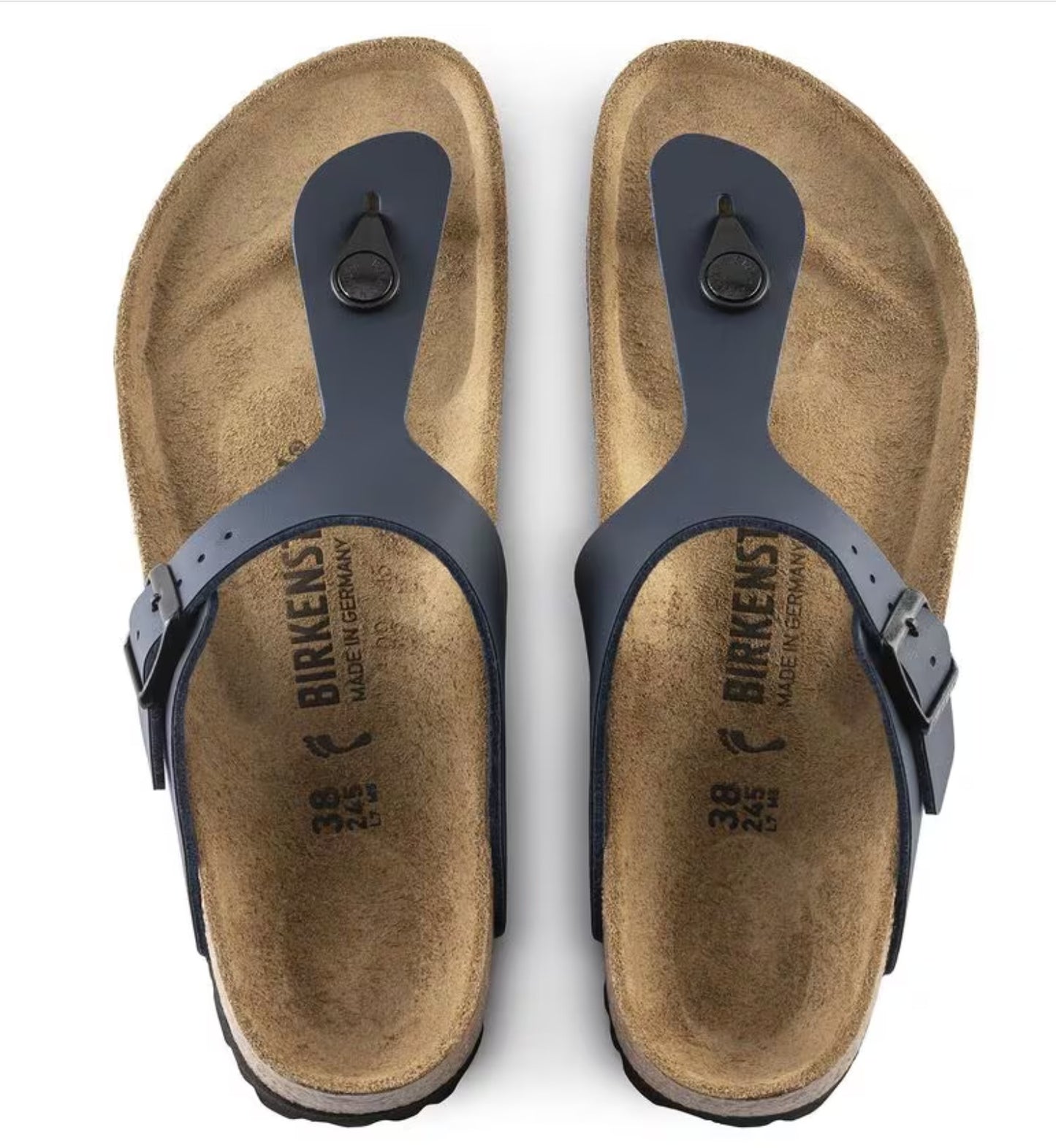 Birkenstock Gizeh Birko-Flor Sandals Blue Narrow Fit