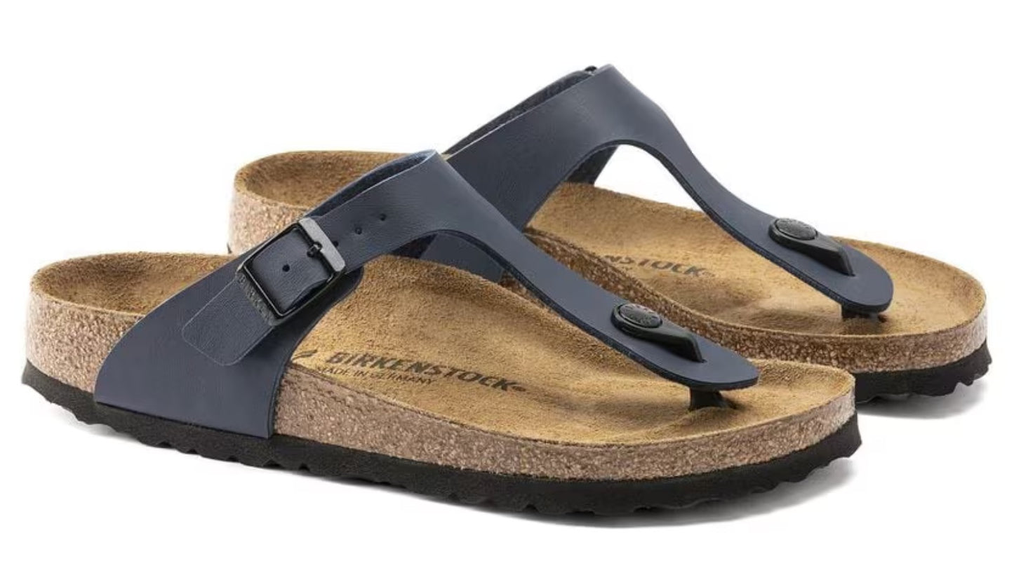 Birkenstock Gizeh Birko-Flor Sandals Blue Narrow Fit