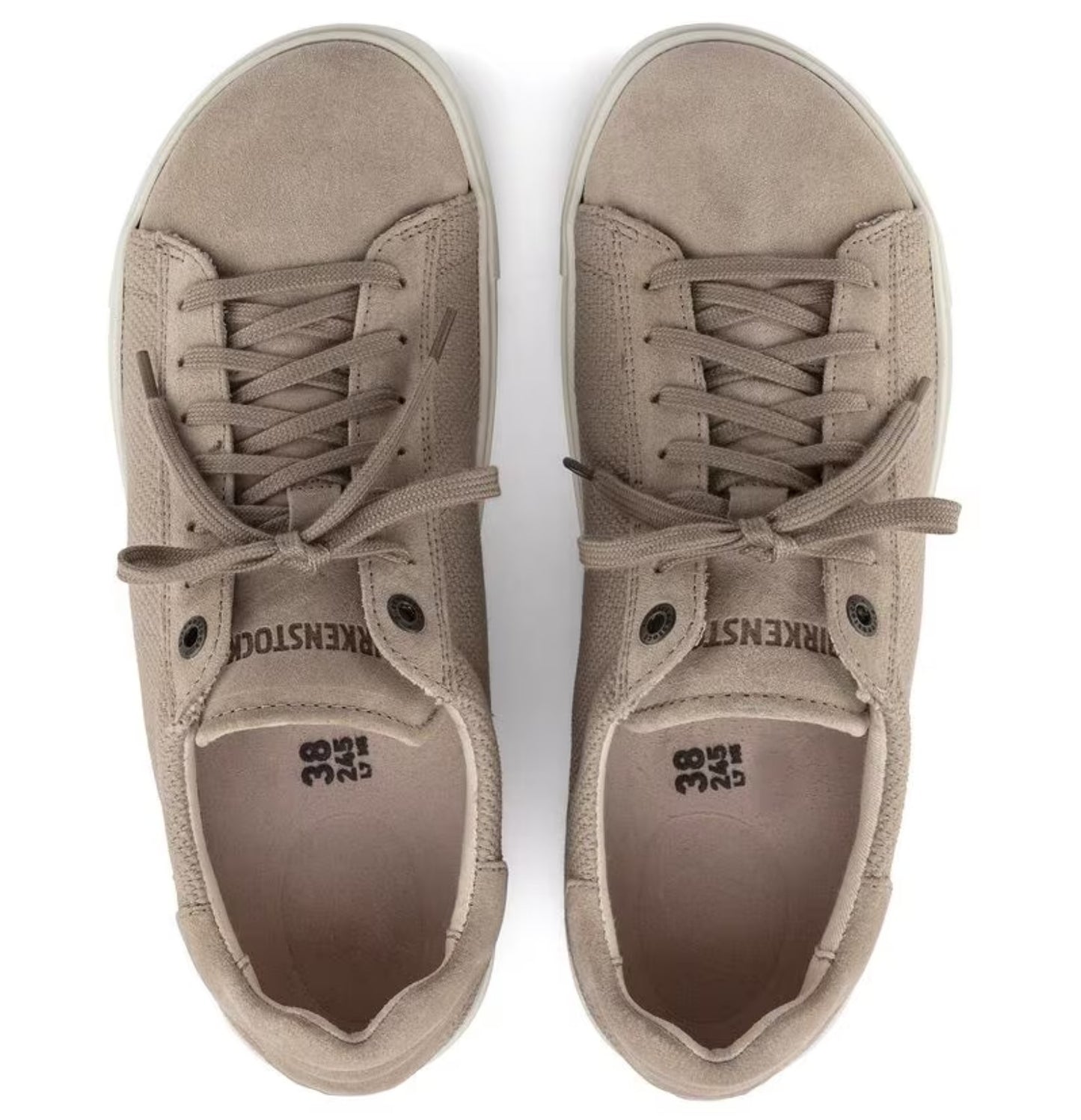Birkenstock Bend Low Canvas Suede Trainer Style Sandcastle Regular Fit