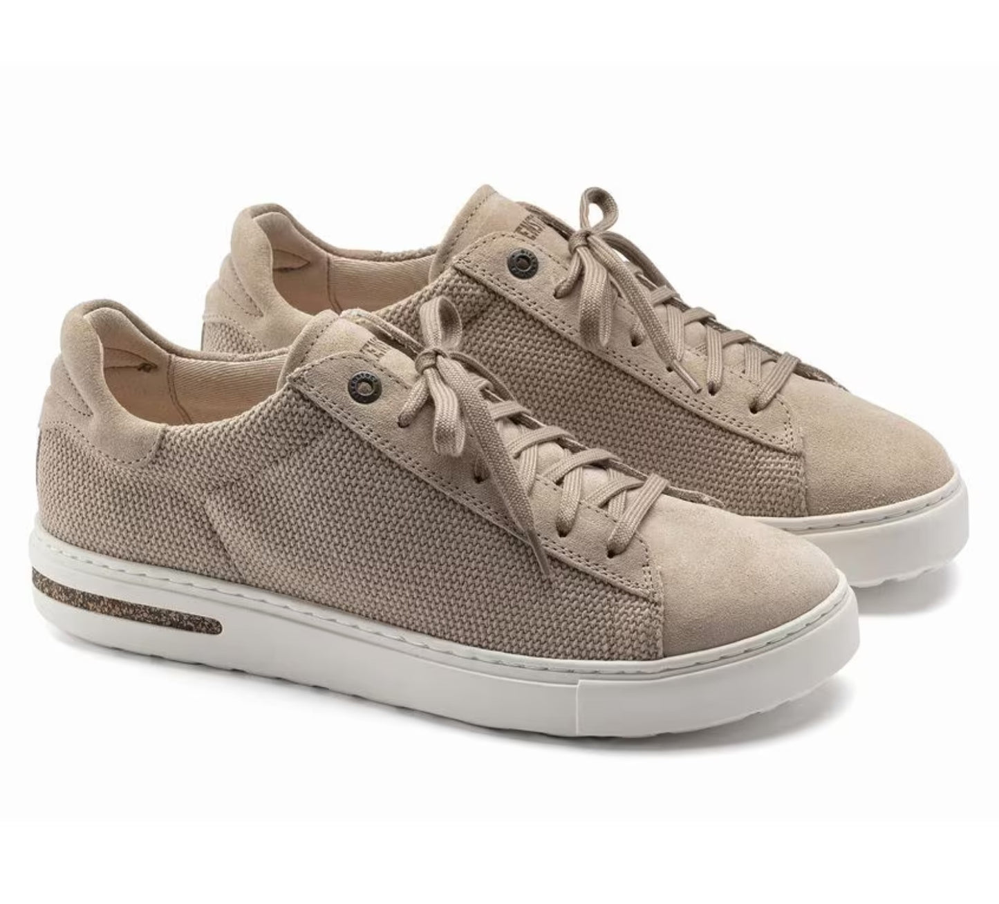 Birkenstock Bend Low Canvas Suede Trainer Style Sandcastle Regular Fit