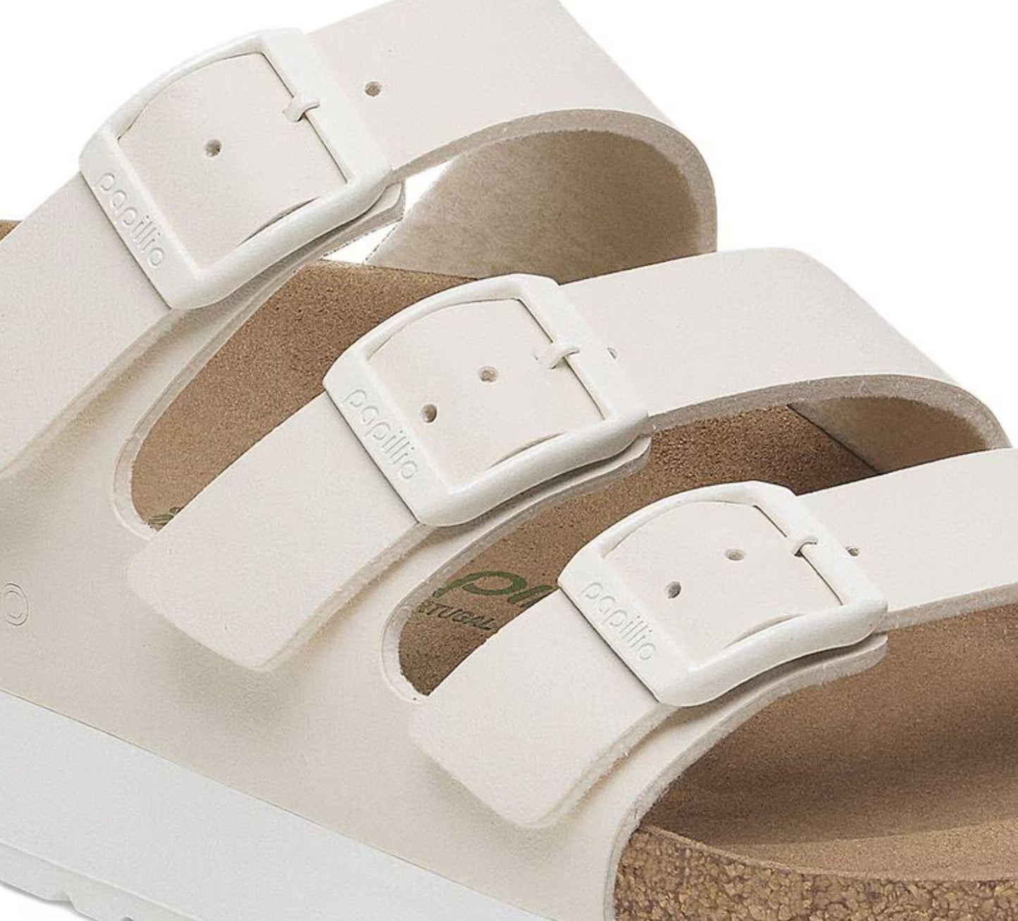 Birkenstock Florida Papillio Sandals EggShell White Narrow Fit