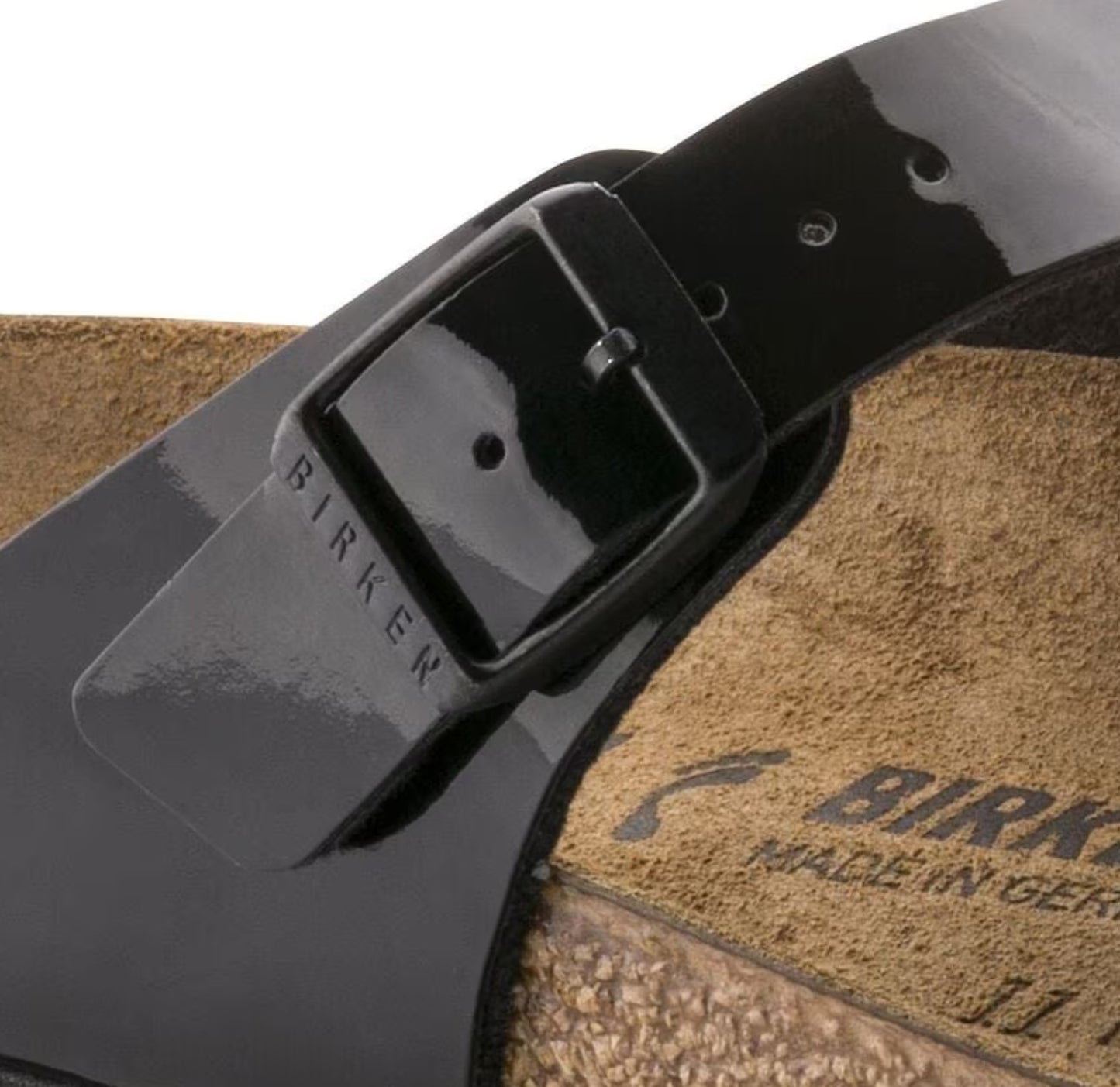 Birkenstock Gizeh Sandals Black Patent Narrow Fit