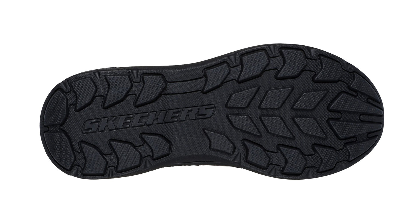 Mens Skechers Pollard Osgood Slip-Ins Relaxed Fit Memory Foam Trainers Black