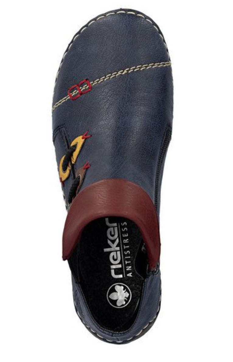 Womens Rieker Fleece Lined Boots Blue