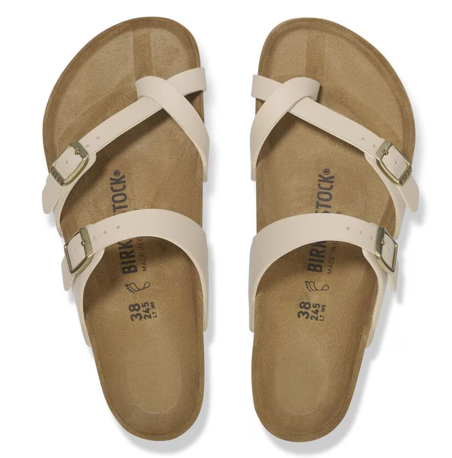 Birkenstock Mayari Birk-Flor Sandals Sandcastle Brown Narrow Fit