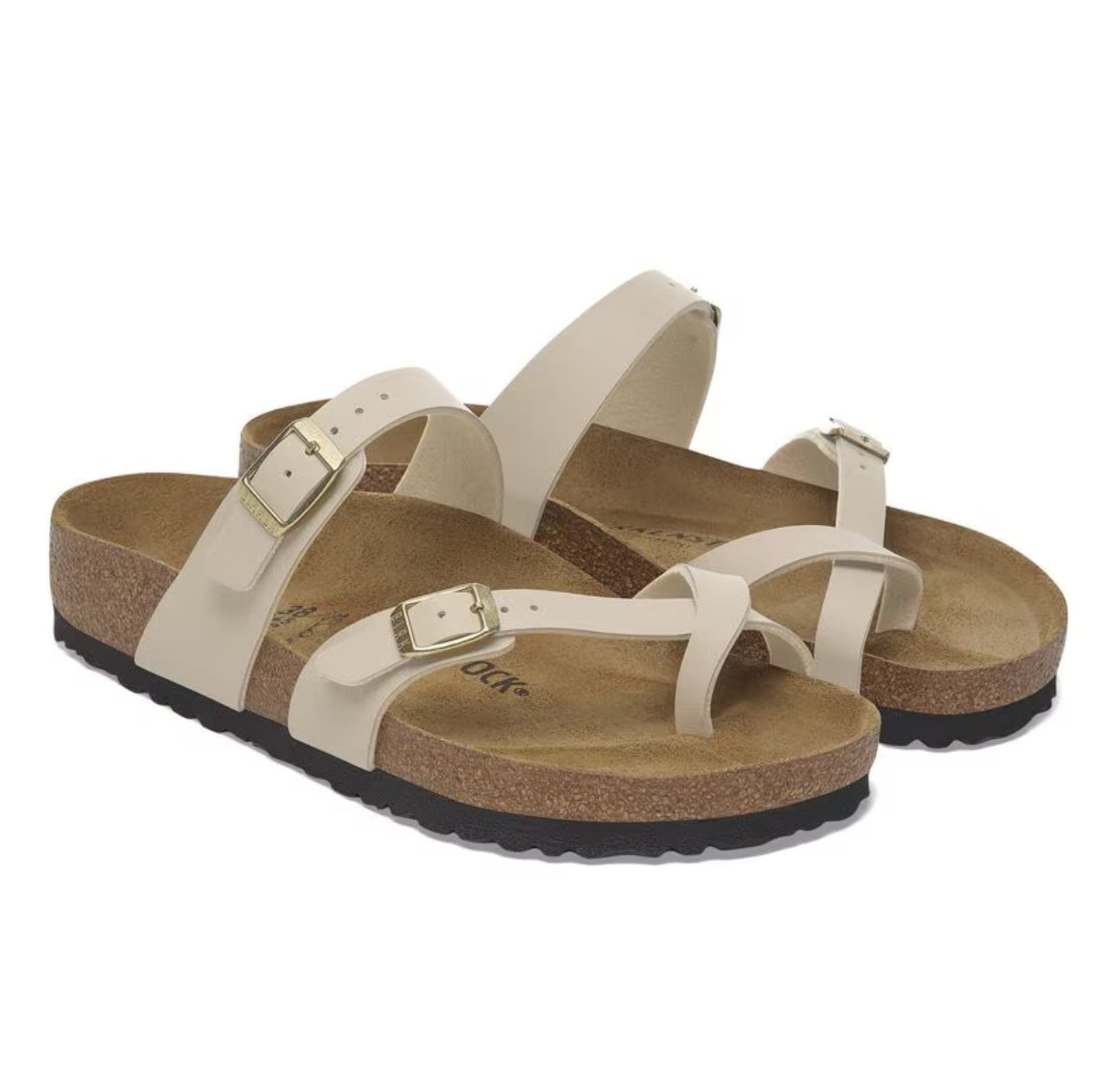 Birkenstock Mayari Birk-Flor Sandals Sandcastle Brown Narrow Fit