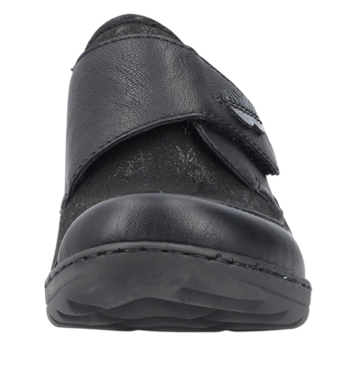 Womens Rieker Extra Wide Touch Fastening Shoes Black