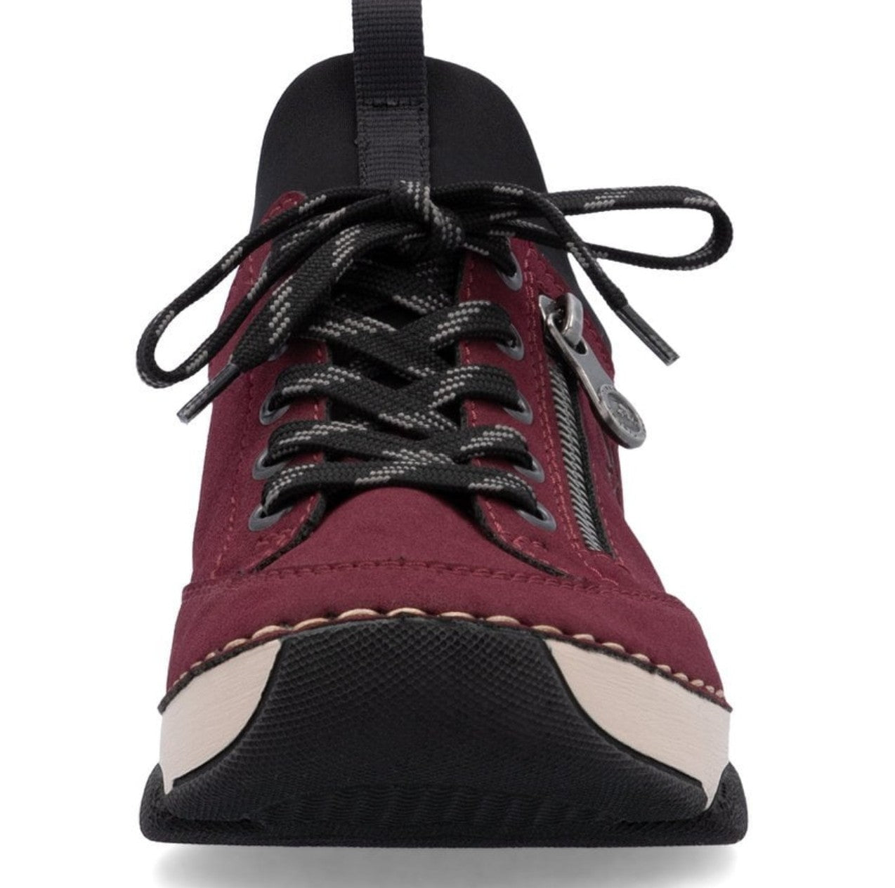 Womens Rieker Elasticated Trainer Style Shoes Red