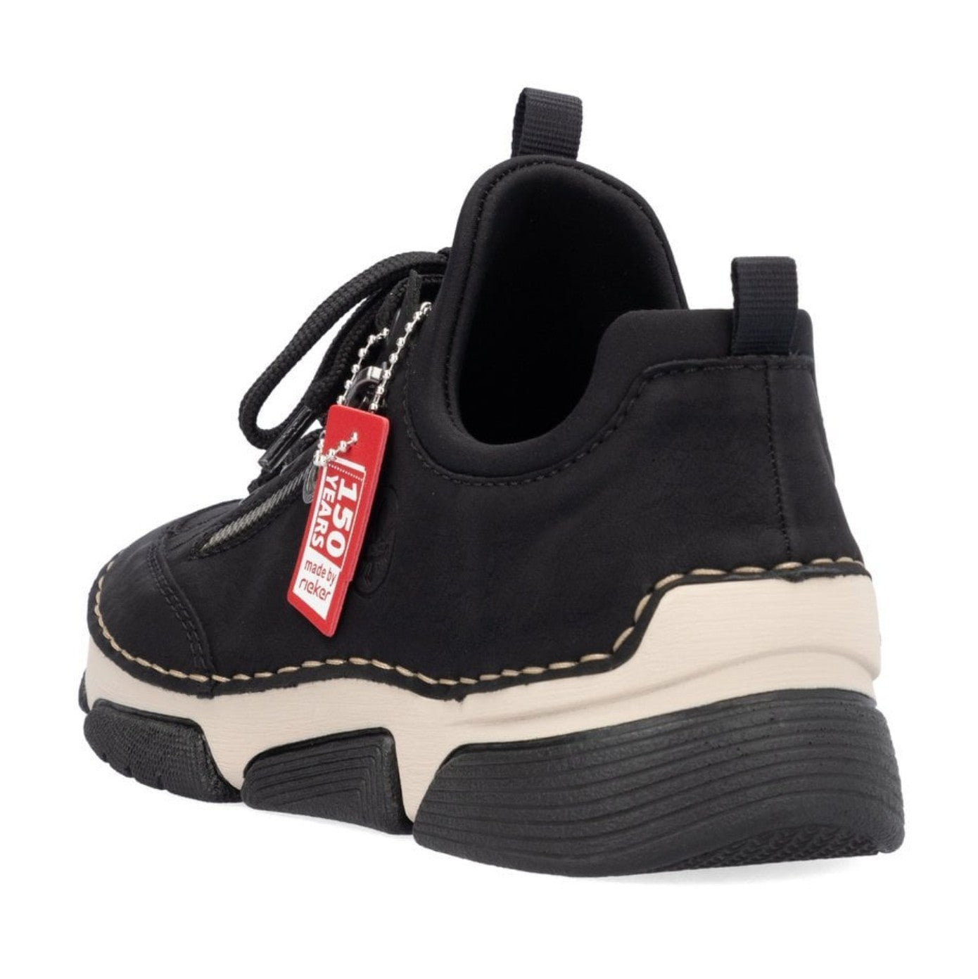 Womens Rieker Elasticated Shoes Black