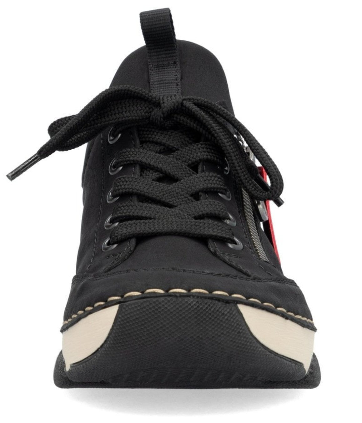 Womens Rieker Elasticated Shoes Black
