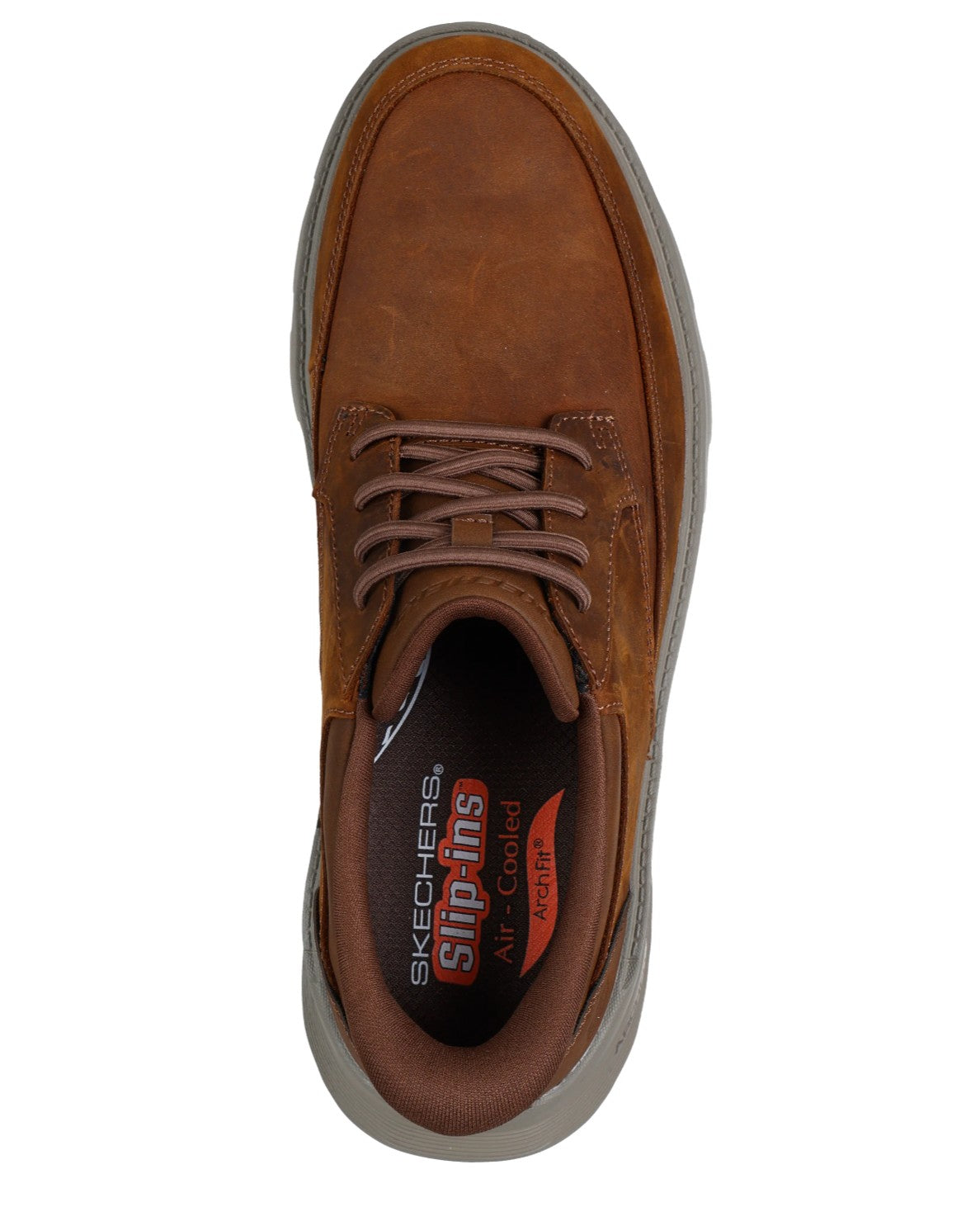 Mens Skechers Slip In Garza Rowan Relaxed Fit Shoes Brown