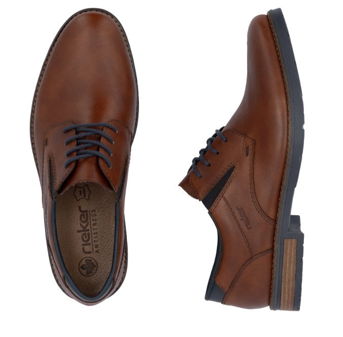 Mens Rieker Elasticated Shoes Brown