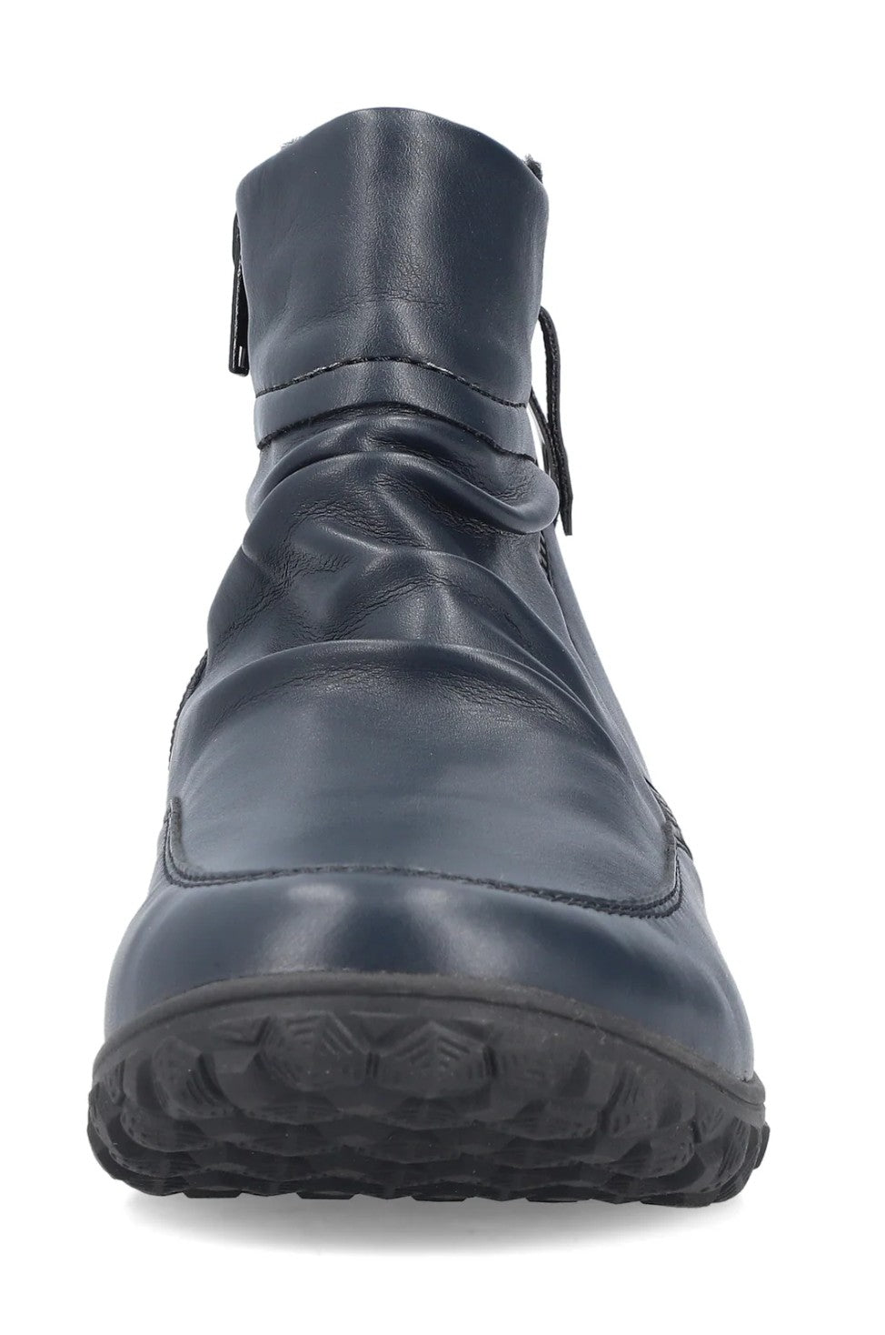 Womens Rieker Zip Extra Wide Ankle Boots Blue
