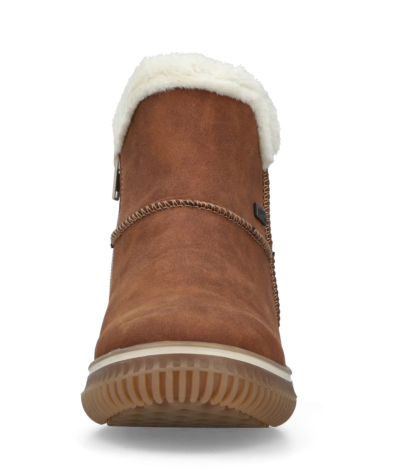 Womens Rieker Lined Ankle Boots Brown