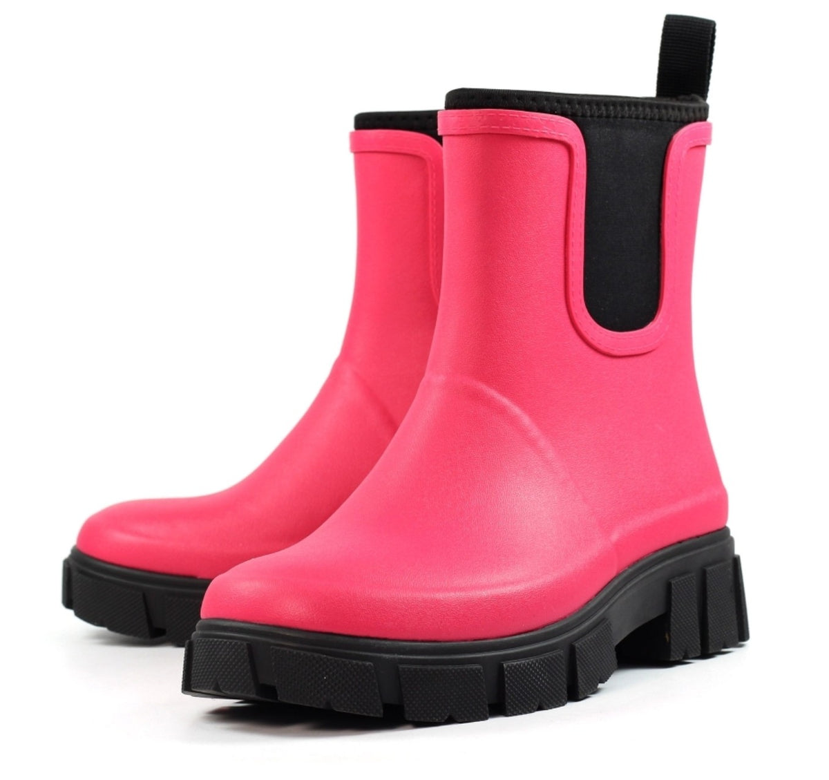 Womens Lazy Dogz Ankle Wellingtons Pink