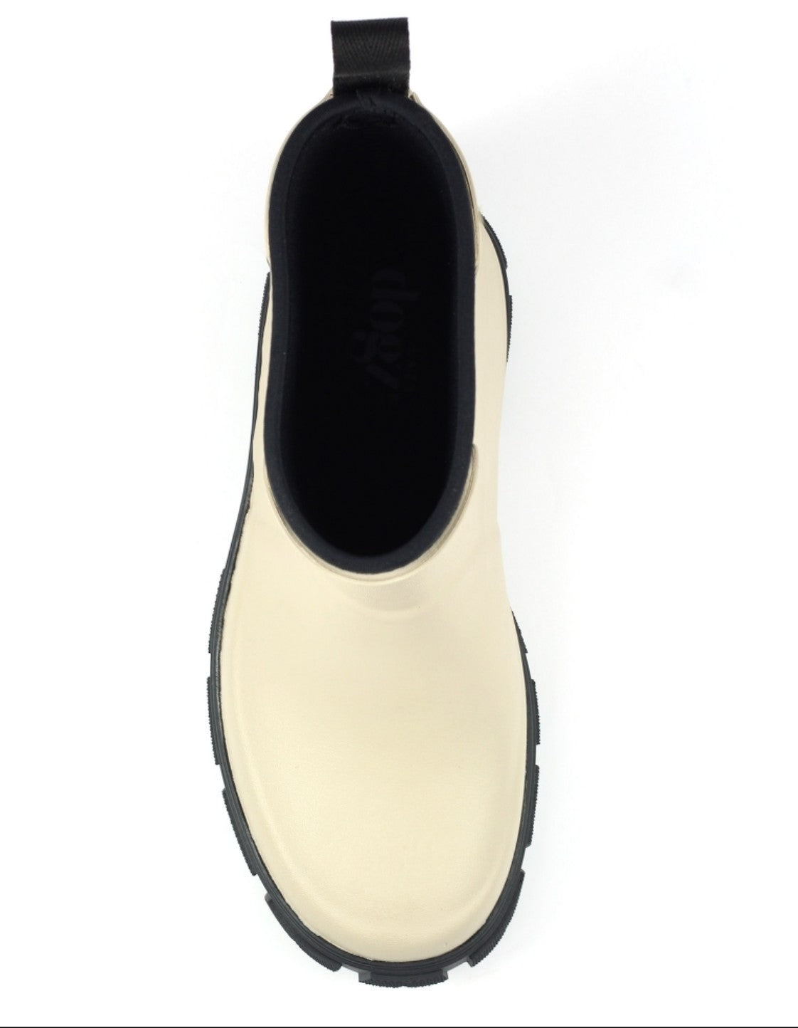 Womens Lazy Dogz Ankle Wellingtons Cream