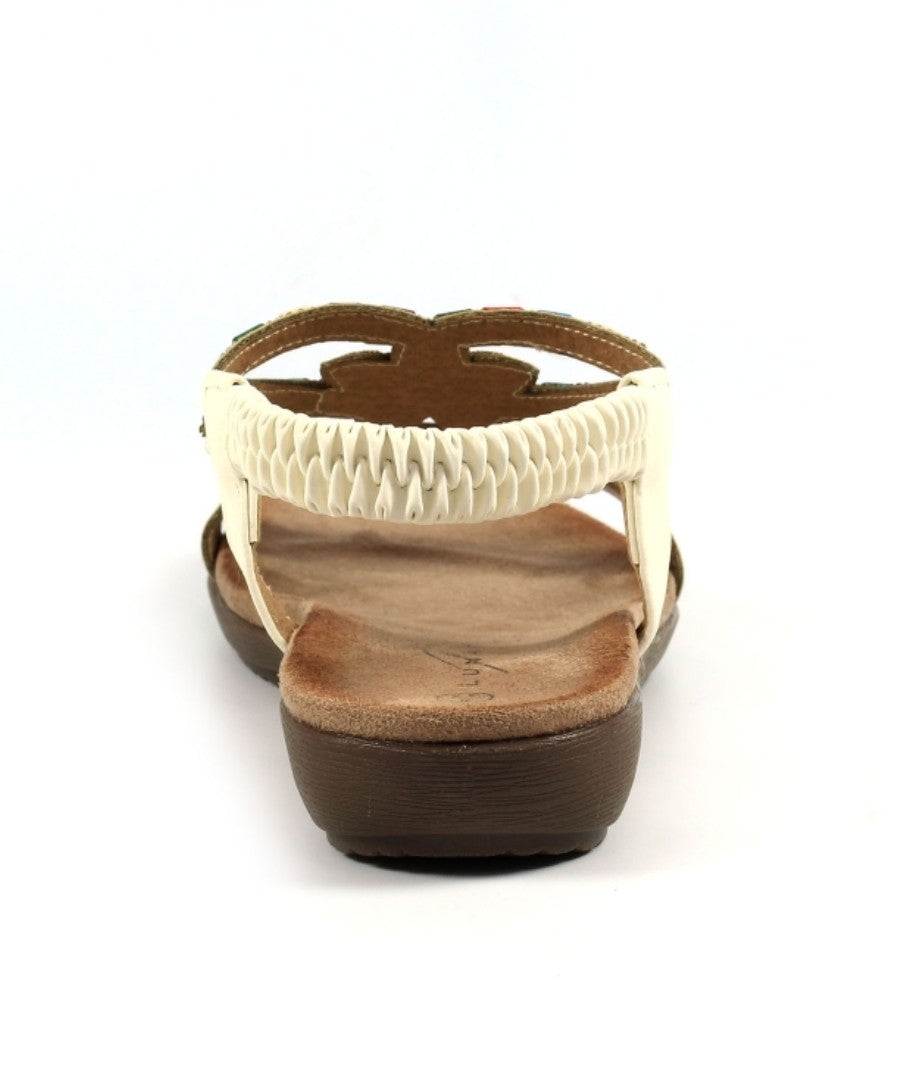 Womens Lunar Mariella Open Toe Sandals White