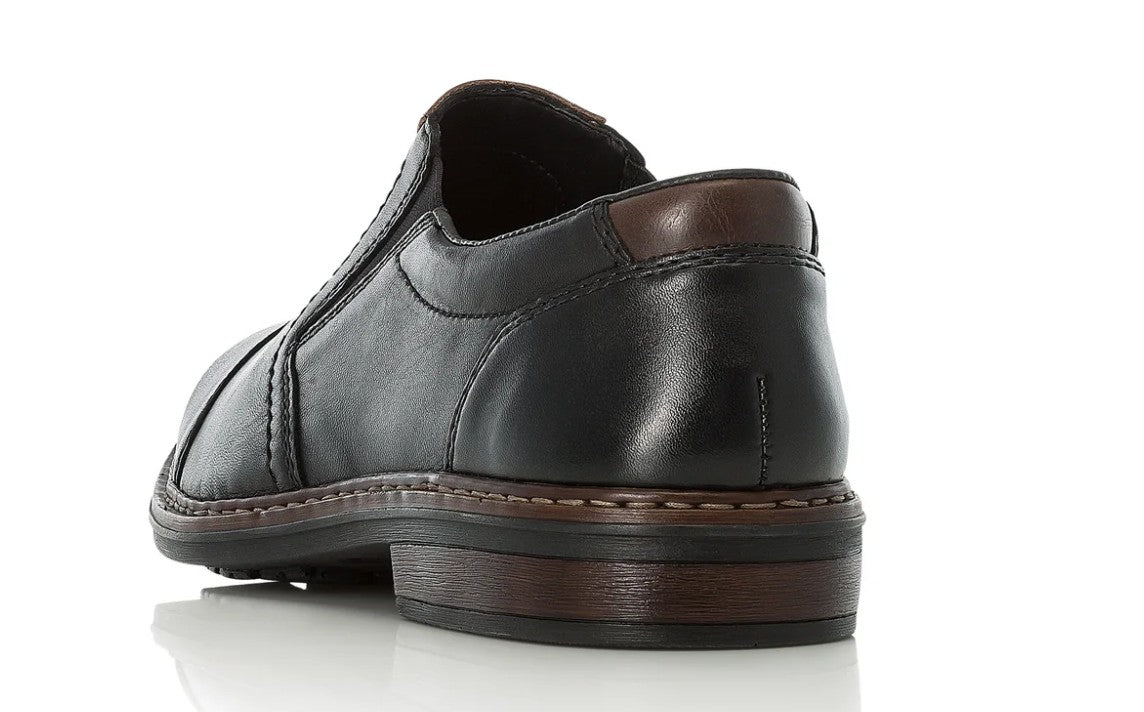 Mens Rieker Wide Fit Shoes Black