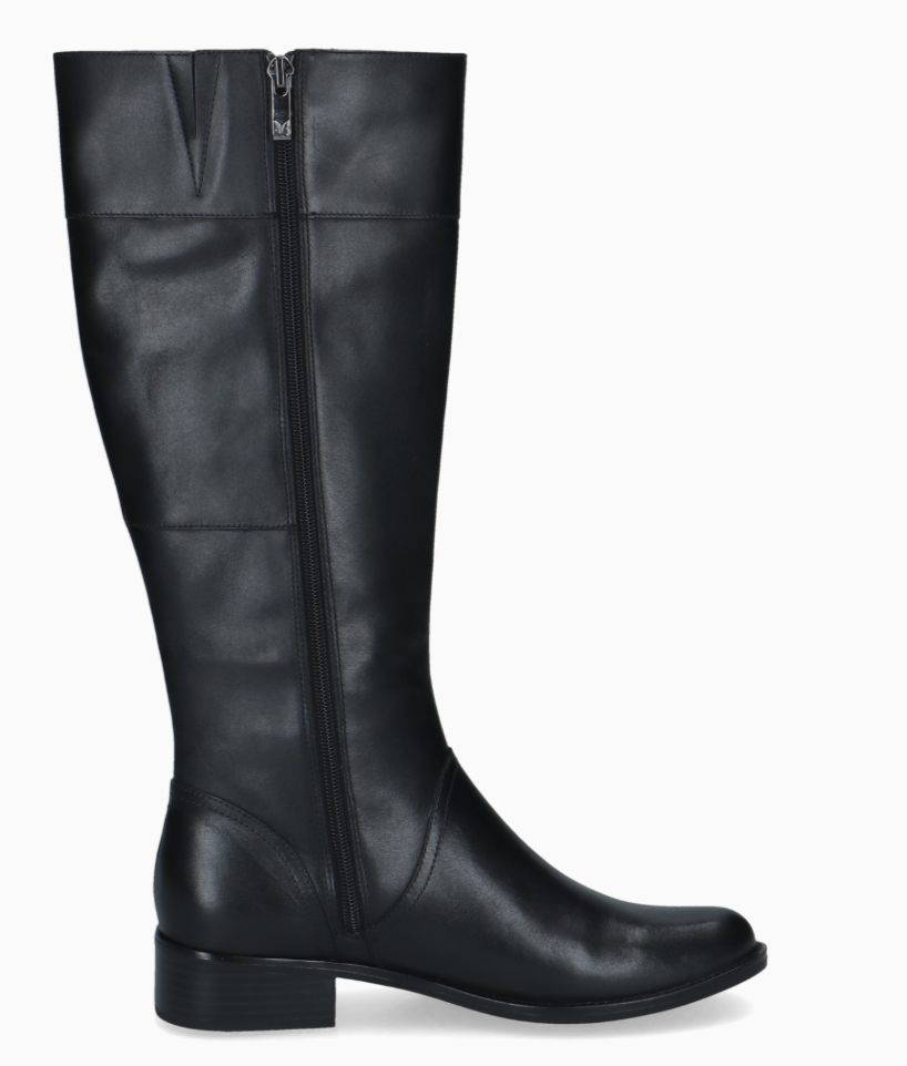 Womens Caprice Knee High Boots Black Nappa