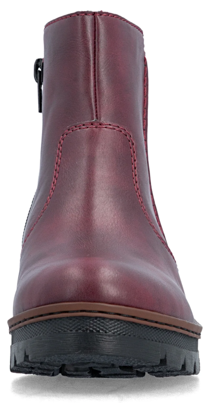 Womens Rieker Wedge Boots Red