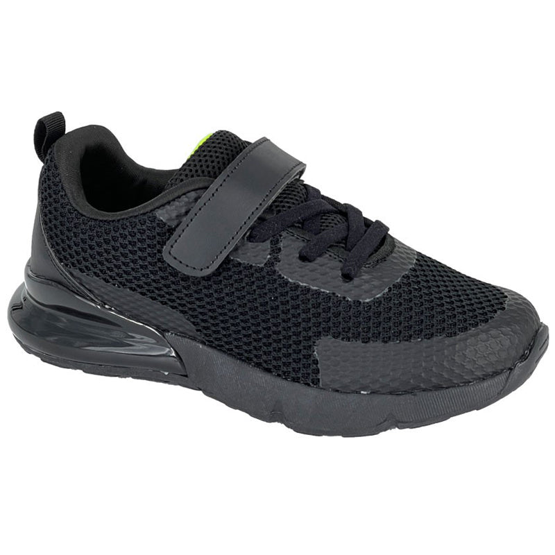 Kids Rdek Mesh Lace Up and Touch Trainers Black