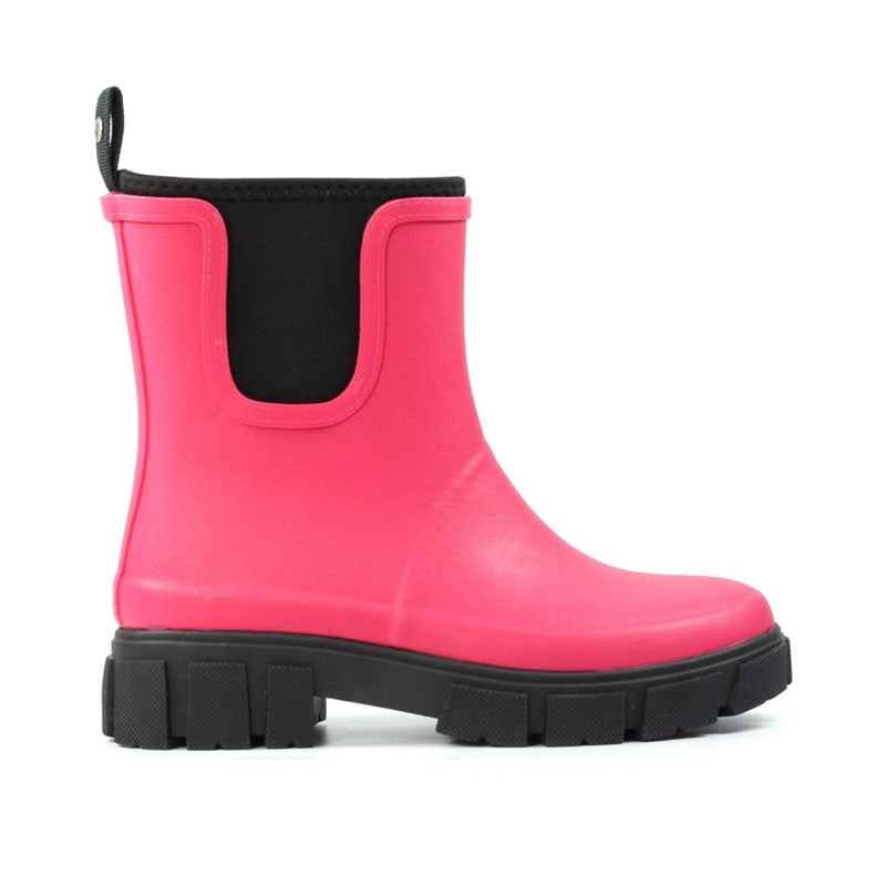 Womens Lazy Dogz Ankle Wellingtons Pink