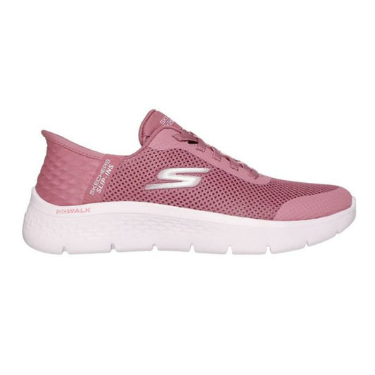 Womens Skechers Slip Ins Go Walk Flex Trainers Pink