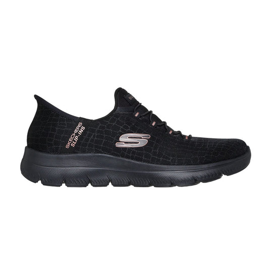 Womens Skechers Slipins Summits Classy Night Black Trainers brookfield comfort