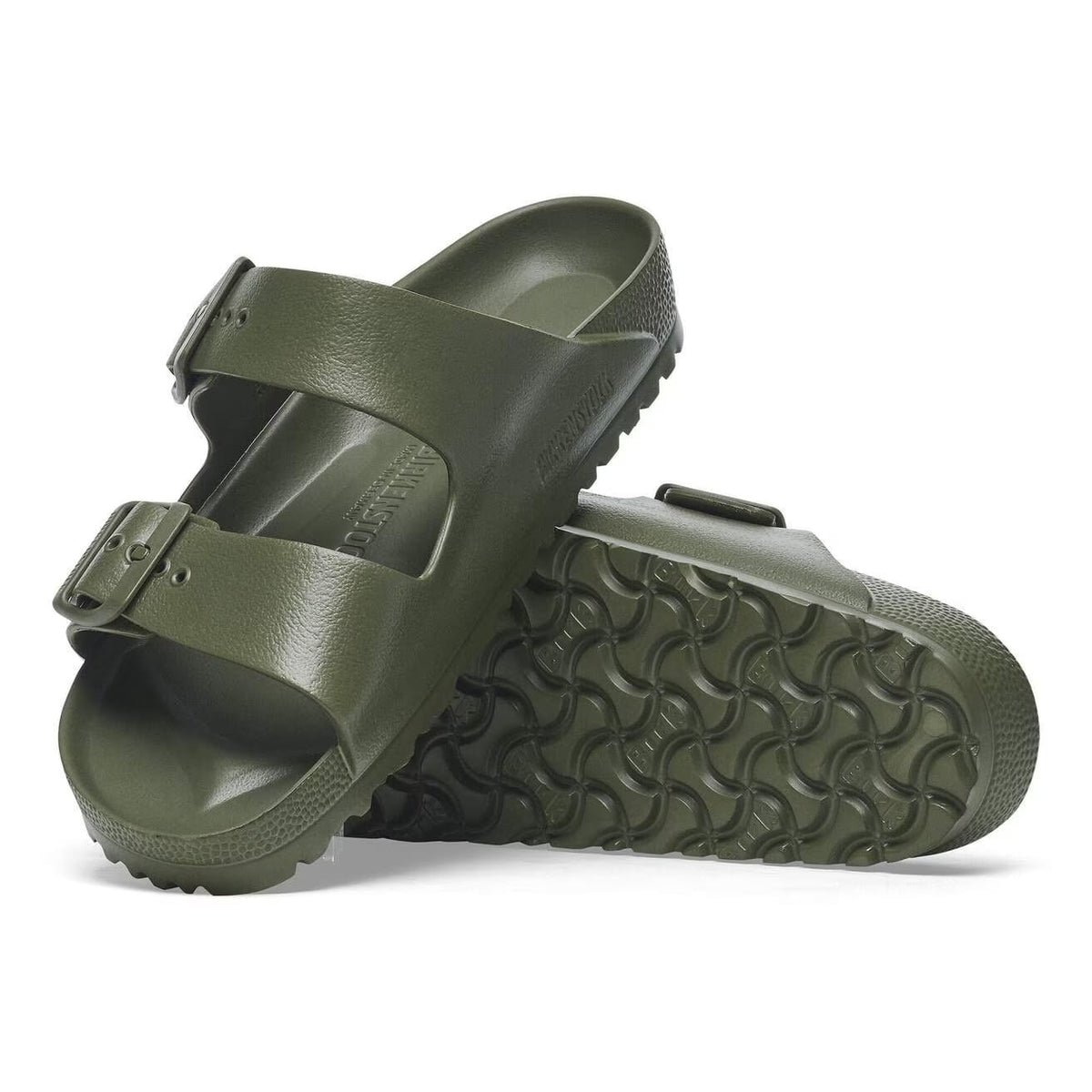 Birkenstock Arizona EVA Sandals Khaki Green Narrow Fit β sole view