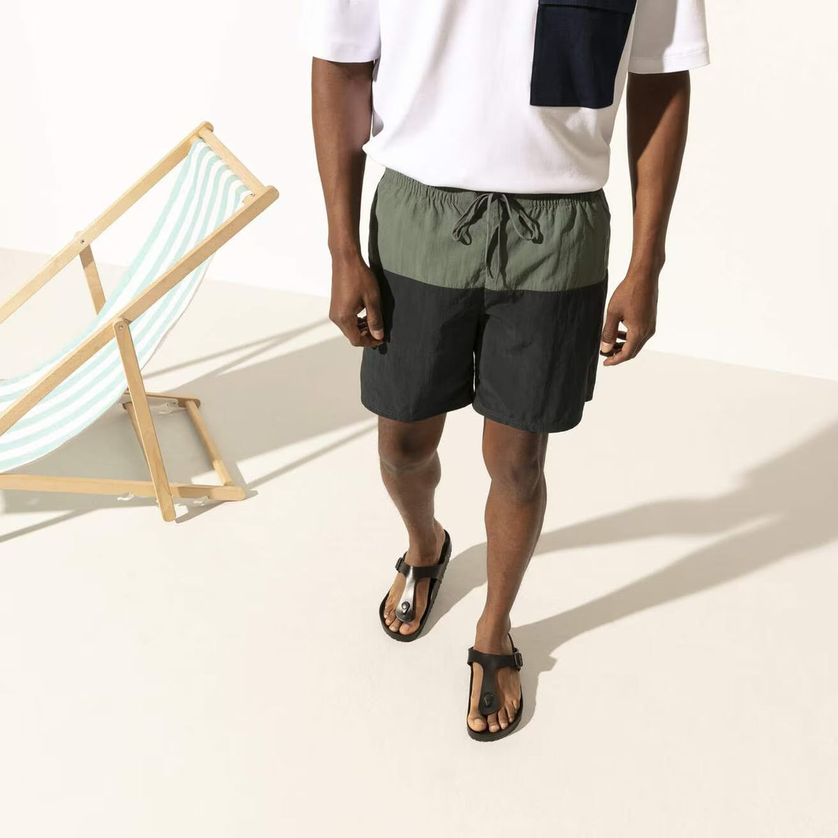 Birkenstock Gizeh EVA Sandals Black Regular Fit β look view