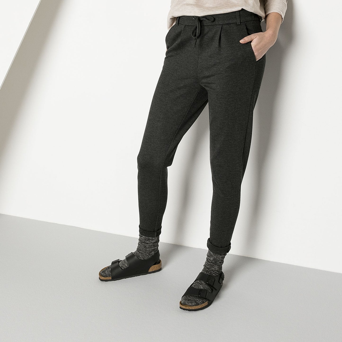 Birkenstock Milano Birko-Flor Sandals Black Regular Fit