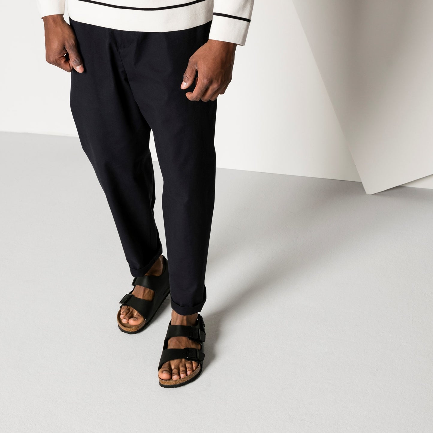 Birkenstock Milano Birko-Flor Sandals Black Narrow Fit