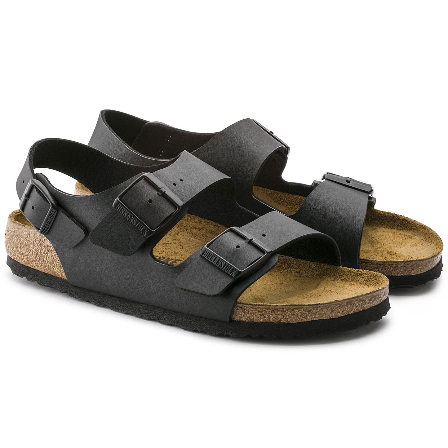Birkenstock Milano Birko-Flor Sandals Black Regular Fit