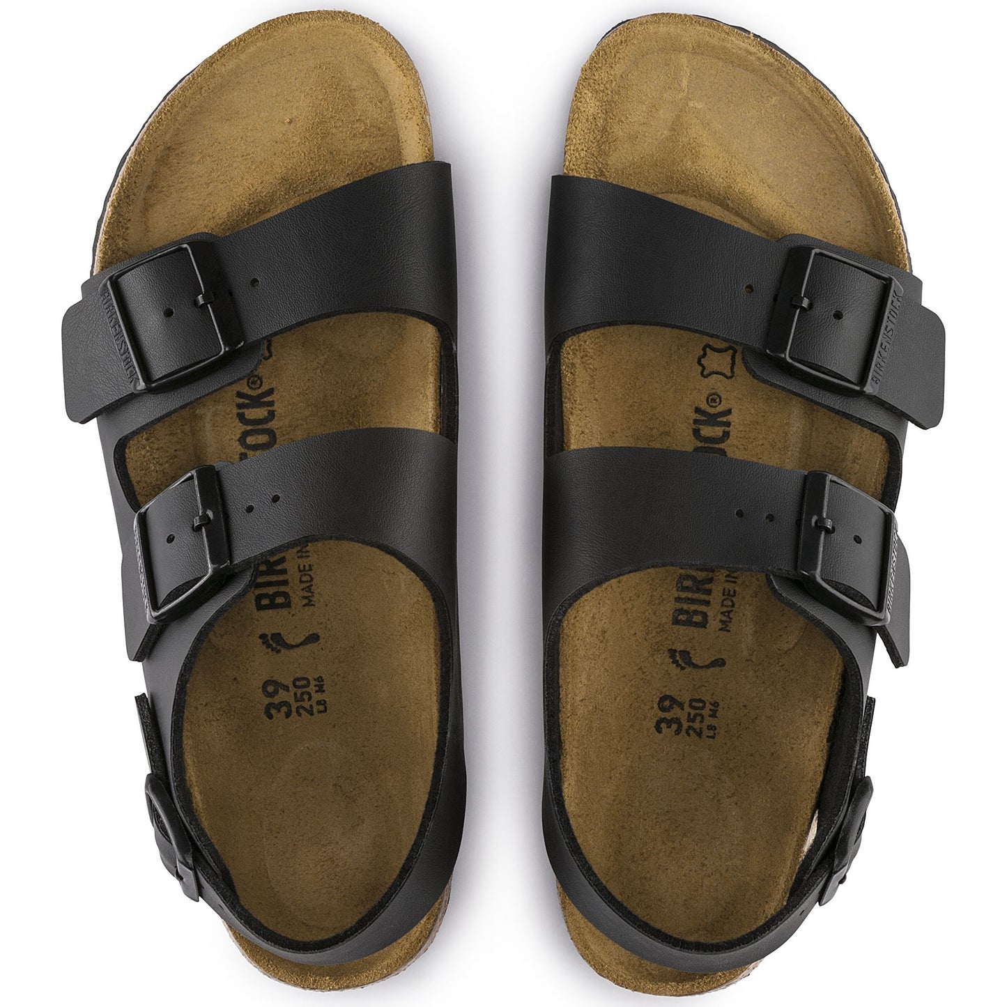 Birkenstock Milano Birko-Flor Sandals Black Regular Fit
