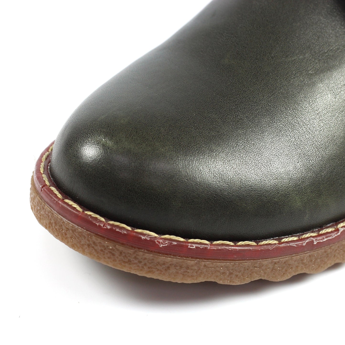 Womens Lunar Leather Ankle Boots Green