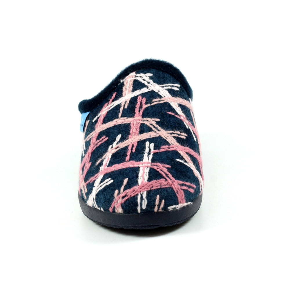 Womens Lunar Wedge Slippers Blue