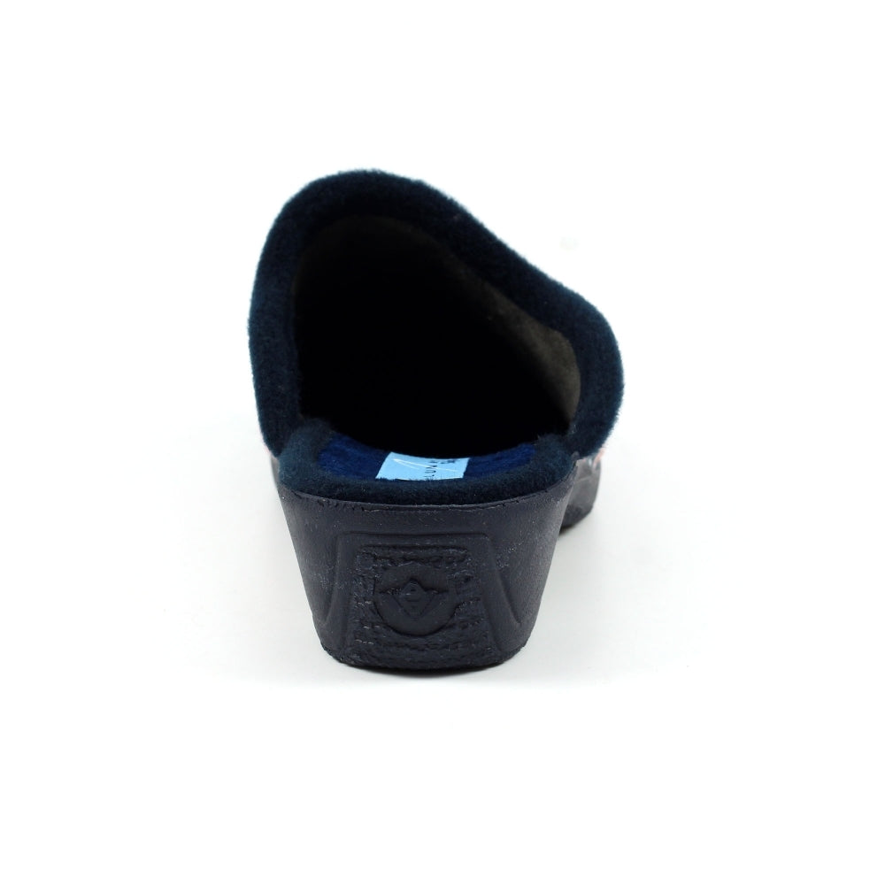 Womens Lunar Wedge Slippers Blue