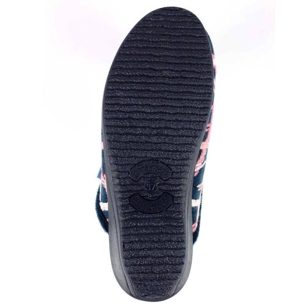Womens Lunar Wedge Slippers Blue