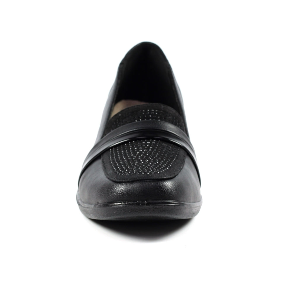 Womens Lunar Comfort Wedge Shoes Black