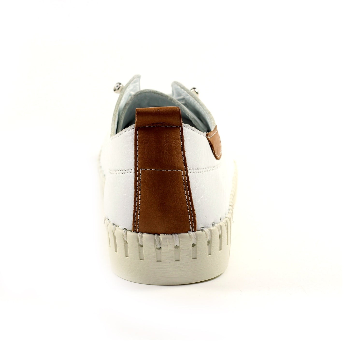 Womens Lunar Flamborough White Leather Shoes White