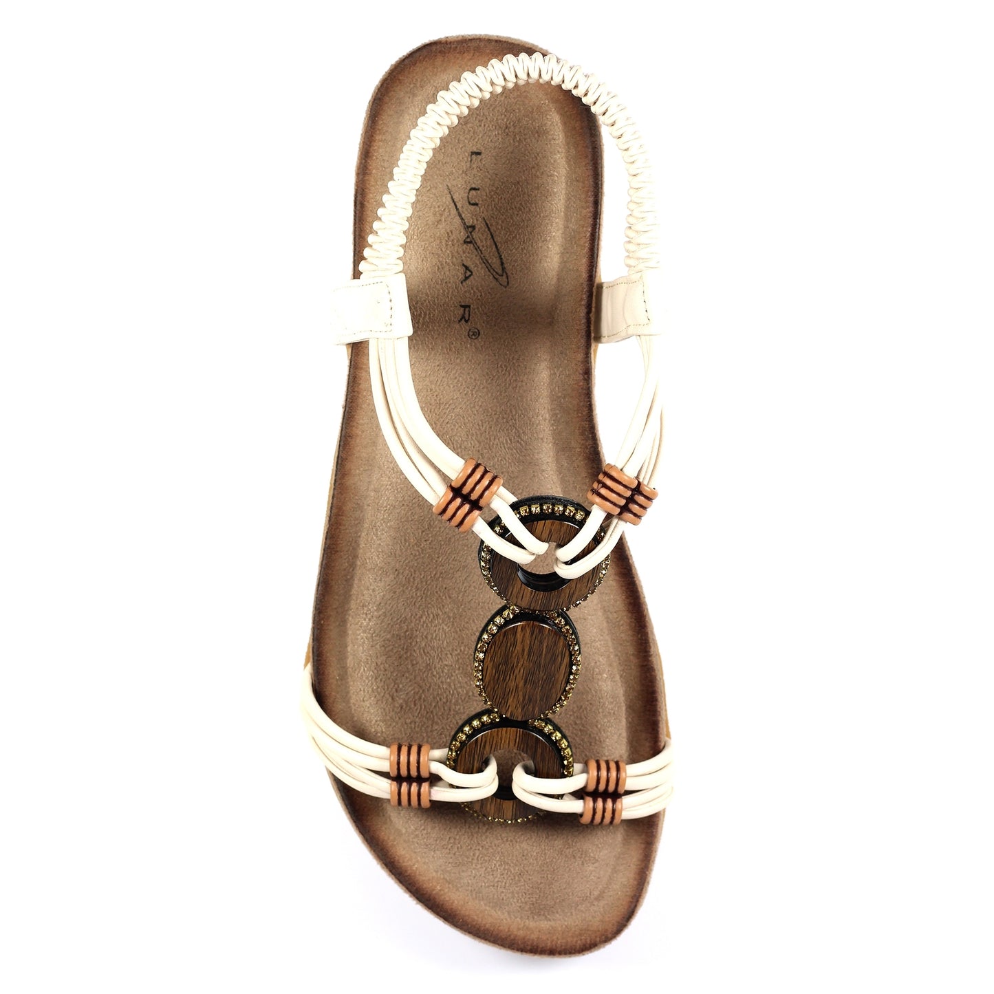 Womens Lunar Adele Sandals White
