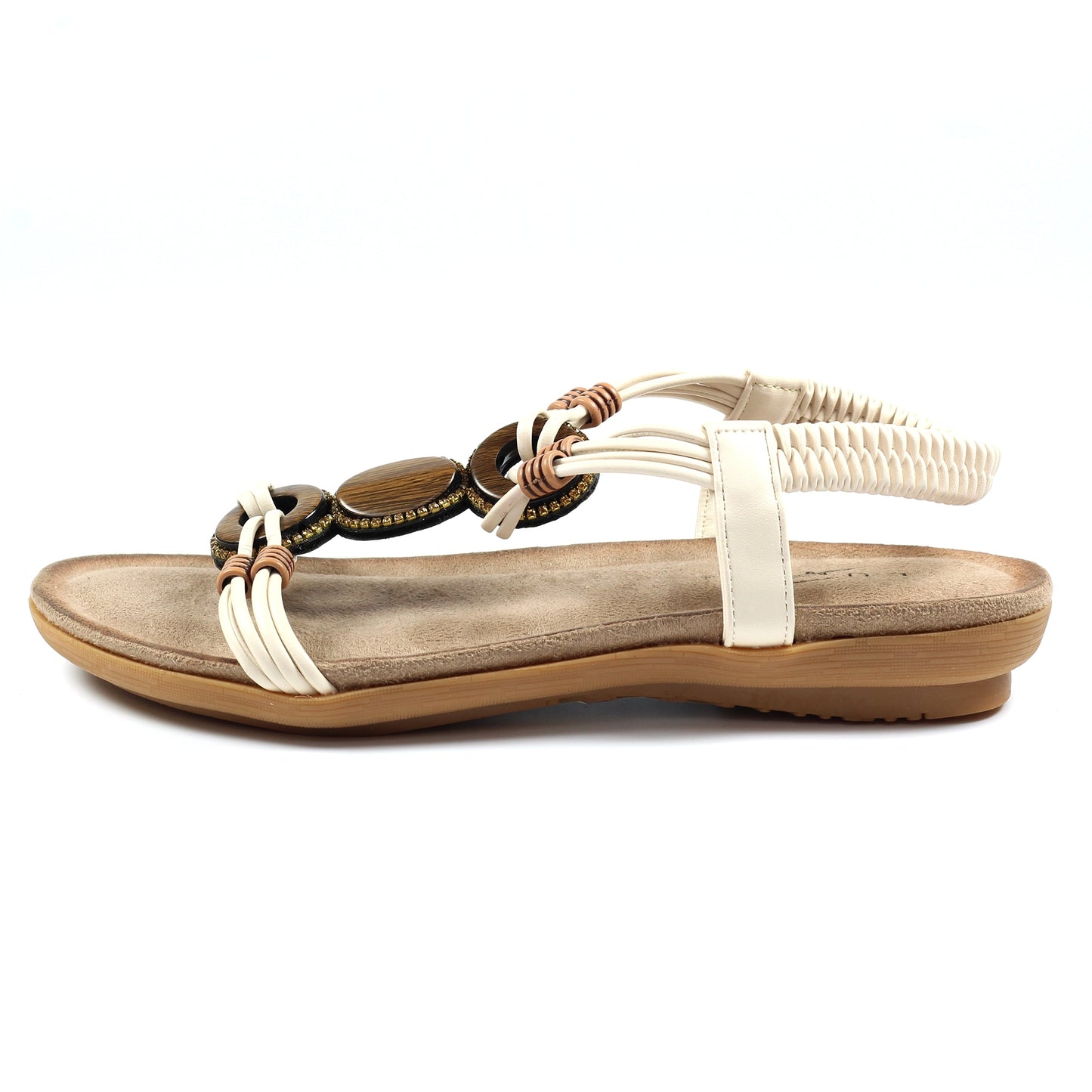 Womens Lunar Adele Sandals White