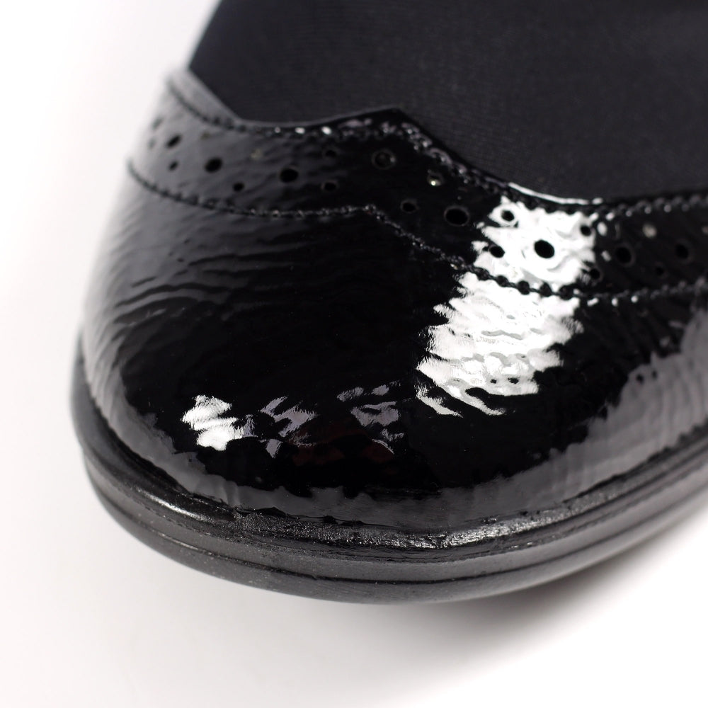 Womens Lunar Elasticated Comfort Shoes Black
