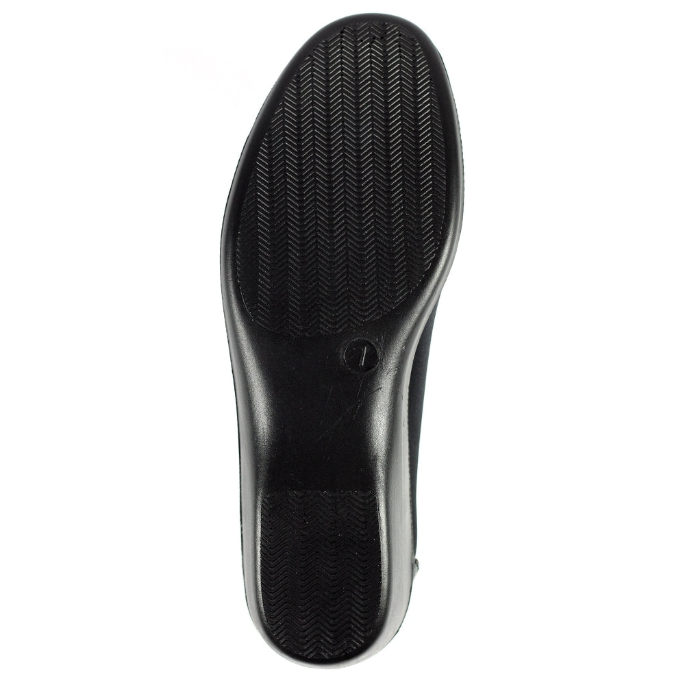 Womens Lunar Elasticated Comfort Shoes Black