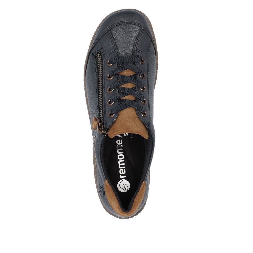 Womens Remonte Zip Shoes Blue