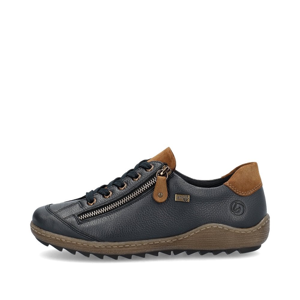Womens Remonte Zip Shoes Blue