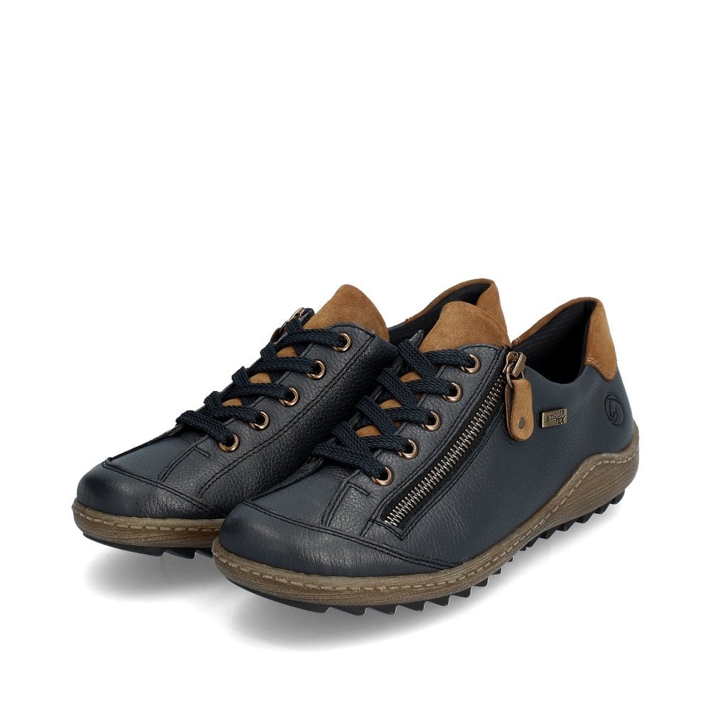 Womens Remonte Zip Shoes Blue