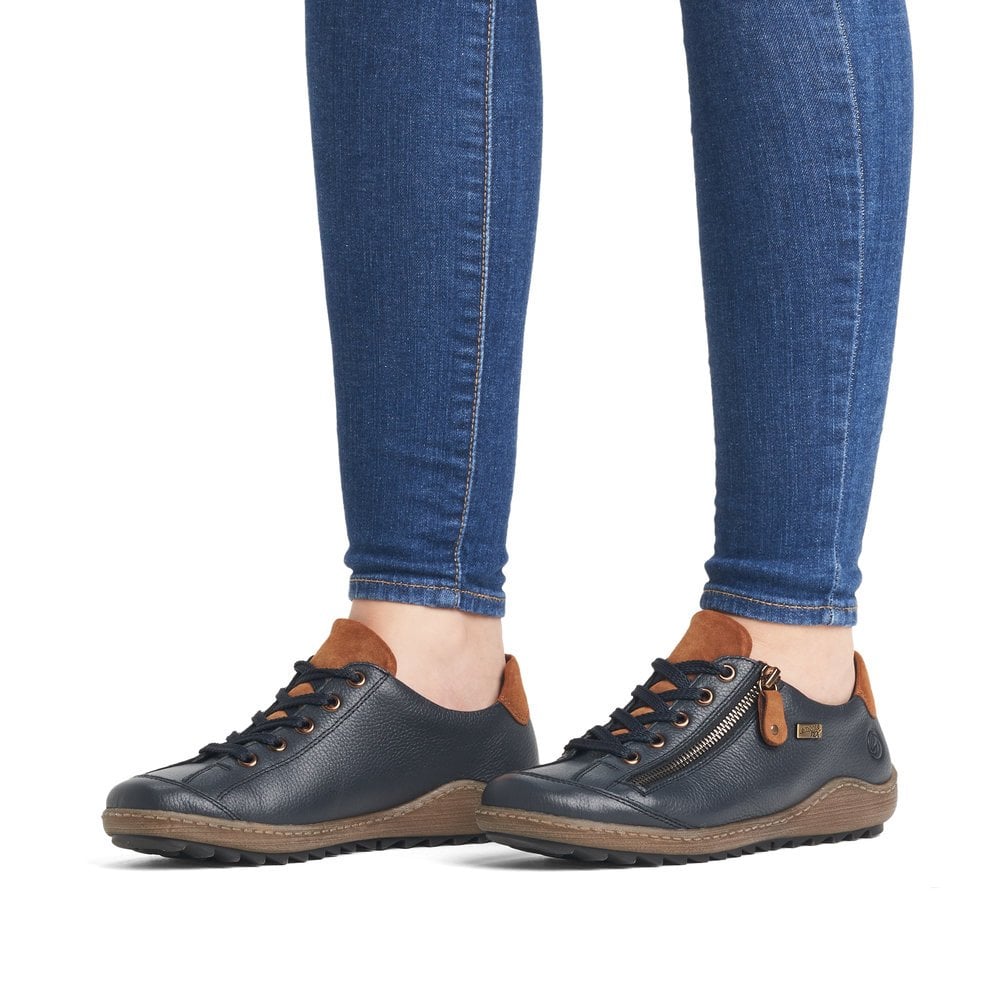 Womens Remonte Zip Shoes Blue