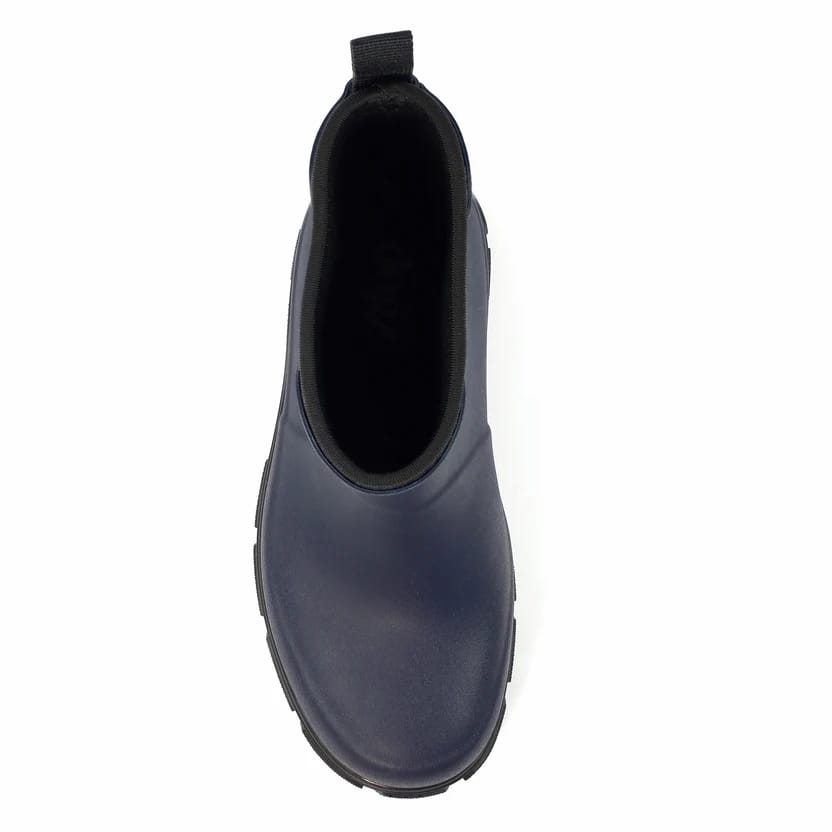 Womens Lazy Dogz Ankle Wellingtons Navy